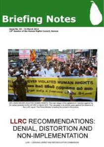 SLB Briefing Note No 3 March 2012 llrc-recommendations-denial-distortion-and-non-implementation-001